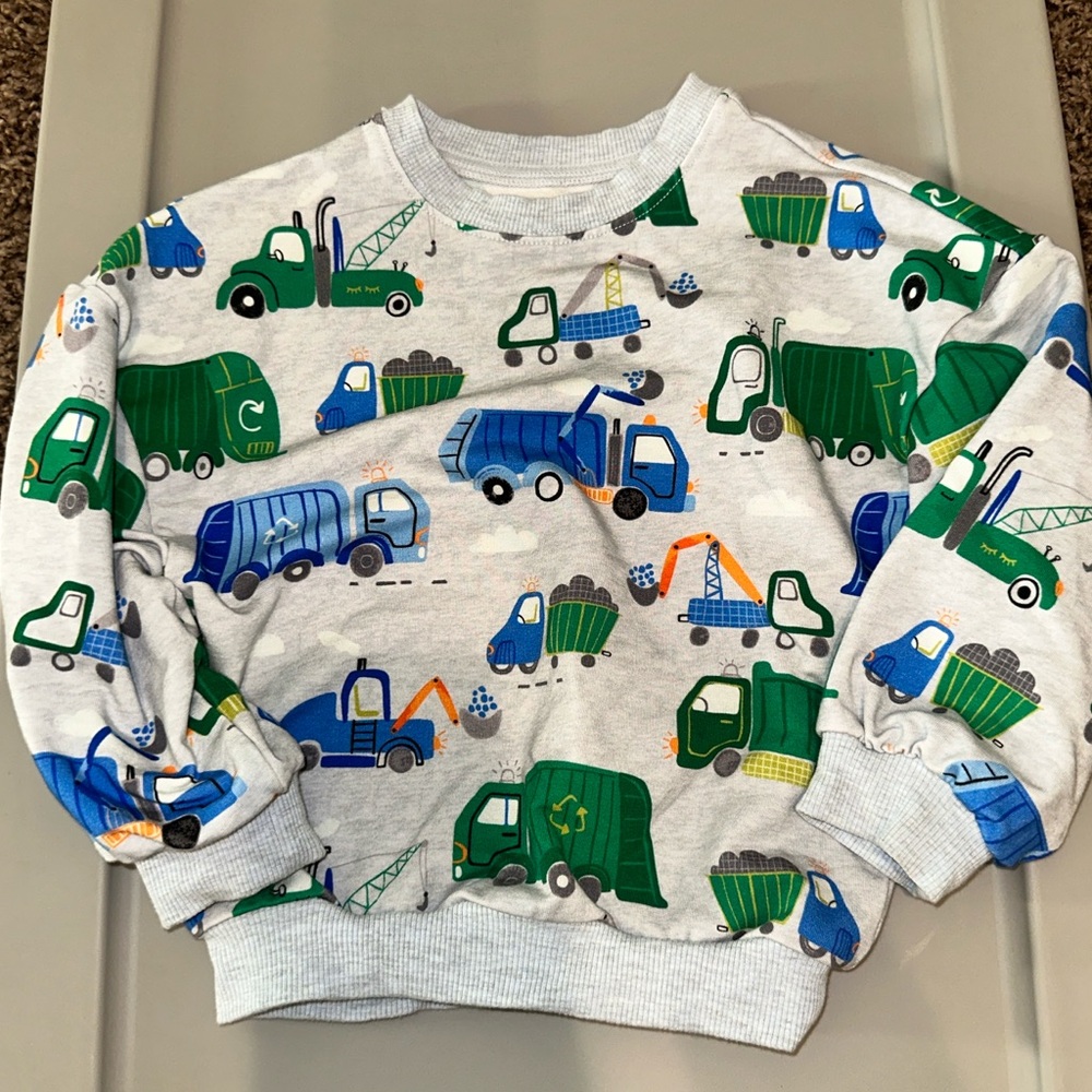 Little sleepies Play clean up crew pullover 18-24 Mon
